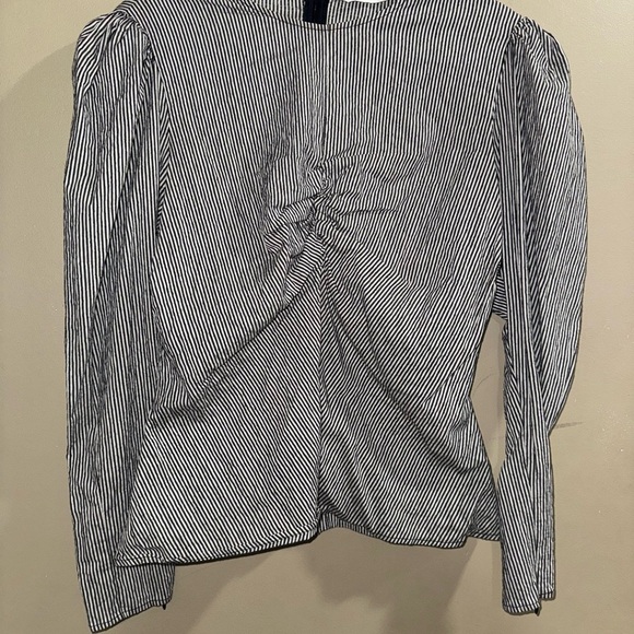 Zara Tops - Zara Black and White Striped Blouse